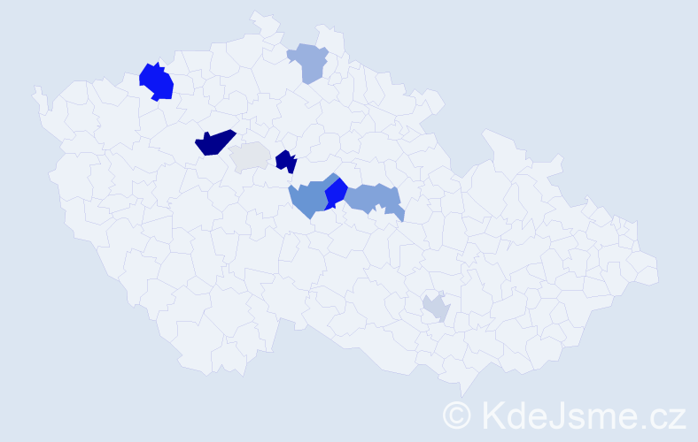 Příjmení: 'Sulanská', počet výskytů 15 v celé ČR