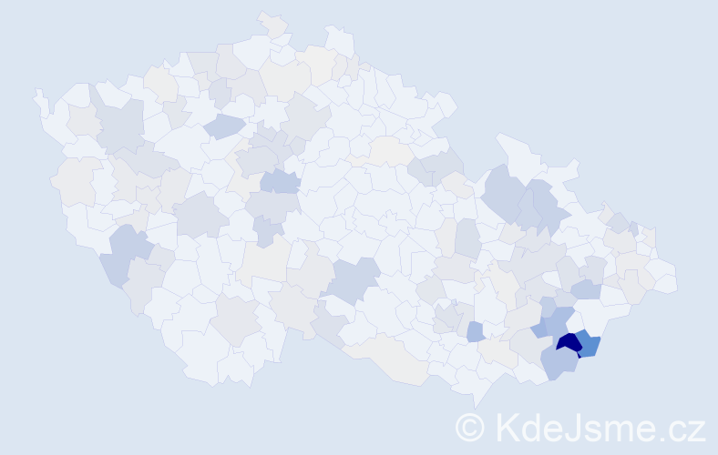 Příjmení: 'Maňas', počet výskytů 494 v celé ČR