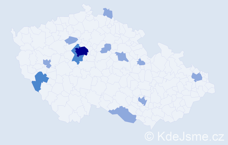 Příjmení: 'Foster', počet výskytů 18 v celé ČR