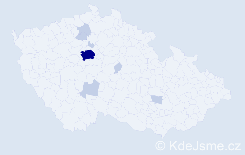 Příjmení: 'Shyyan', počet výskytů 17 v celé ČR