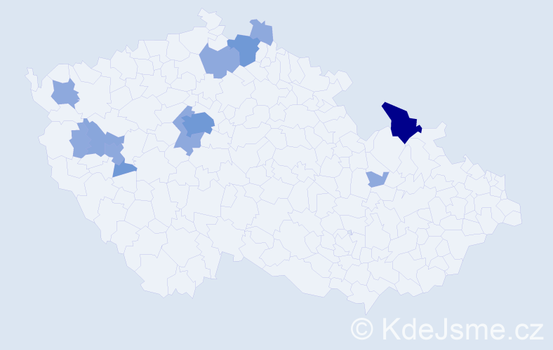 Příjmení: 'Schiffner', počet výskytů 27 v celé ČR