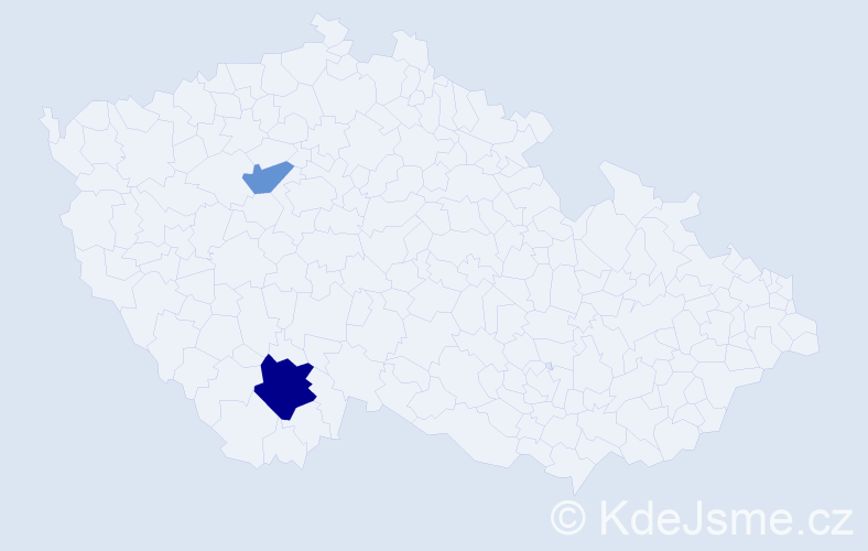 Příjmení: 'Liechti', počet výskytů 4 v celé ČR