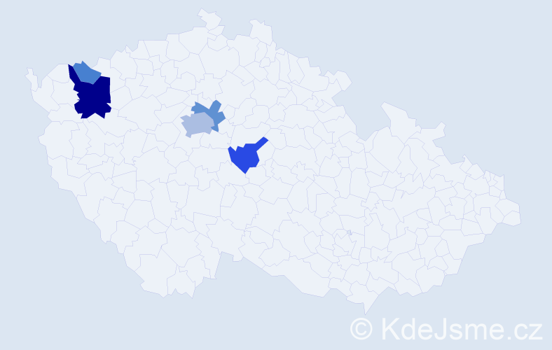 Příjmení: 'Ilušák', počet výskytů 16 v celé ČR