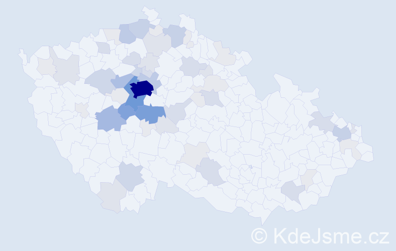 Příjmení: 'Velebilová', počet výskytů 222 v celé ČR