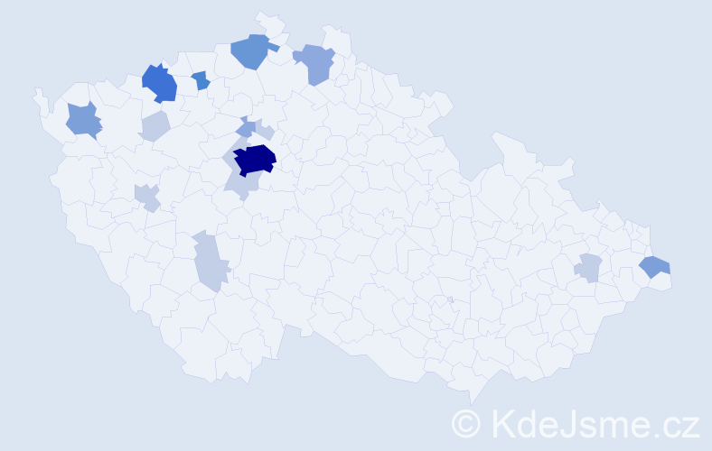 Příjmení: 'Deme', počet výskytů 42 v celé ČR