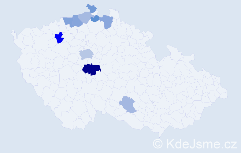 Příjmení: 'Pleschingerová', počet výskytů 24 v celé ČR