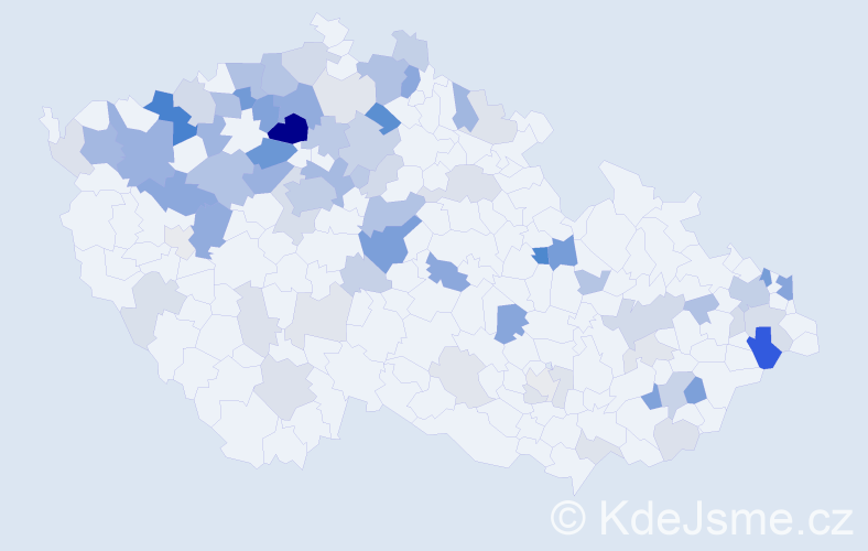 Příjmení: 'Vančová', počet výskytů 229 v celé ČR