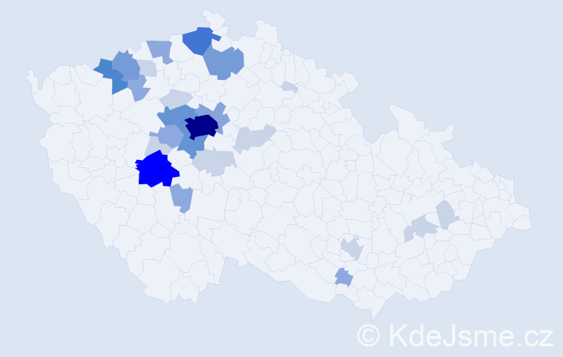 Příjmení: 'Syblíková', počet výskytů 76 v celé ČR