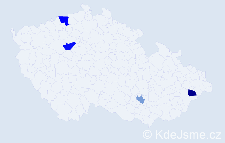Příjmení: 'Rocca', počet výskytů 7 v celé ČR