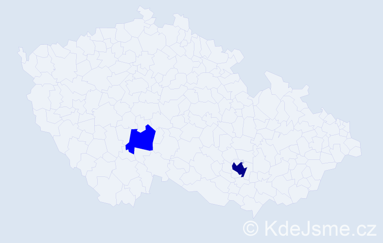 Příjmení: 'Chipko', počet výskytů 3 v celé ČR
