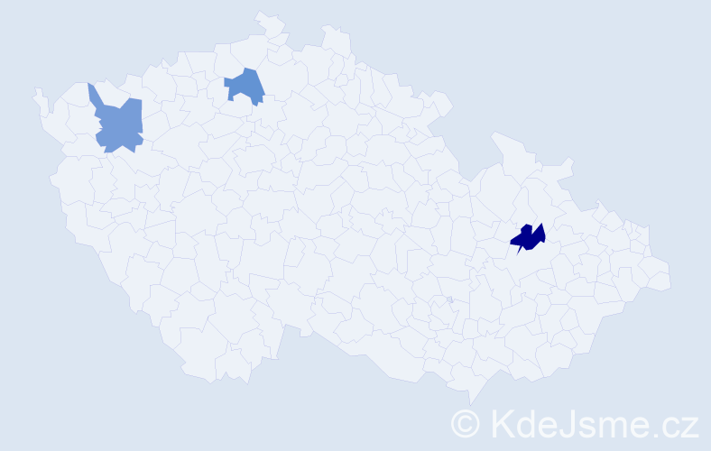 Příjmení: '"Nguyen Dan"', počet výskytů 3 v celé ČR