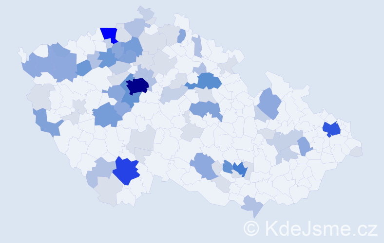 Příjmení: 'Beerová', počet výskytů 266 v celé ČR