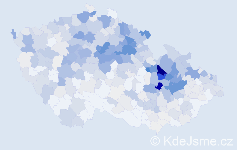 Příjmení: 'Hamplová', počet výskytů 2055 v celé ČR