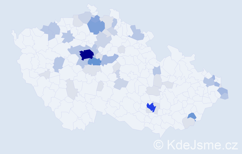 Příjmení: 'Luková', počet výskytů 151 v celé ČR