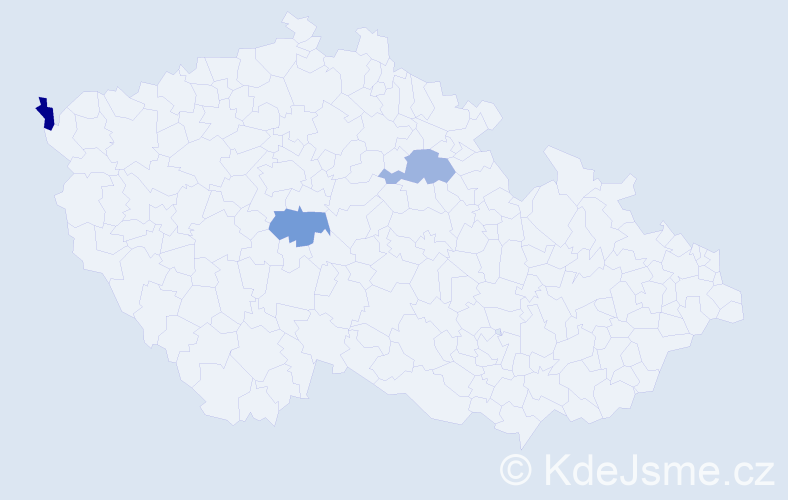 Příjmení: 'Angermann', počet výskytů 3 v celé ČR