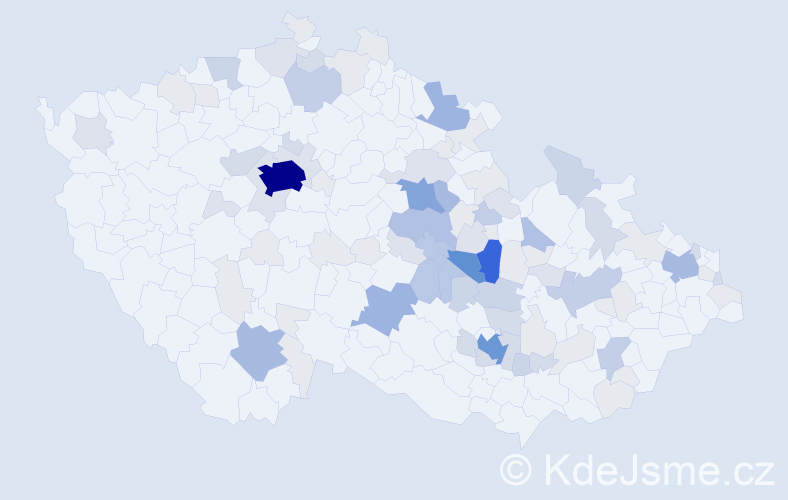 Příjmení: 'Ehrenbergerová', počet výskytů 331 v celé ČR