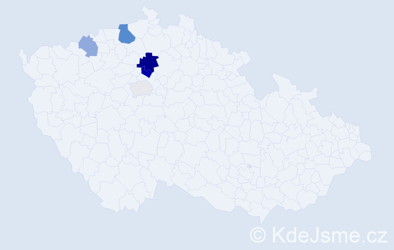 Příjmení: 'Noskeová', počet výskytů 10 v celé ČR