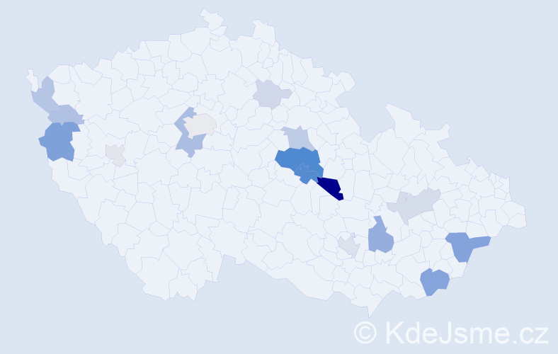 Příjmení: 'Kunhart', počet výskytů 56 v celé ČR