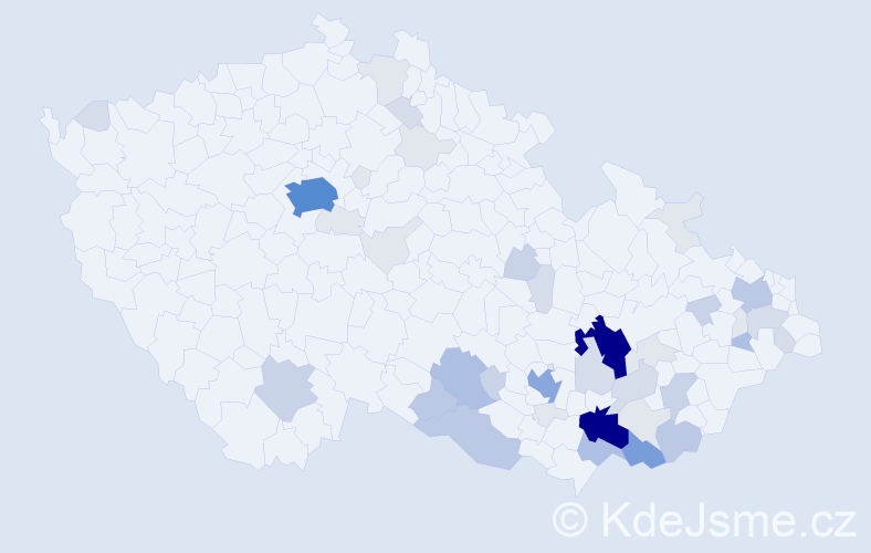 Příjmení: 'Daněček', počet výskytů 178 v celé ČR