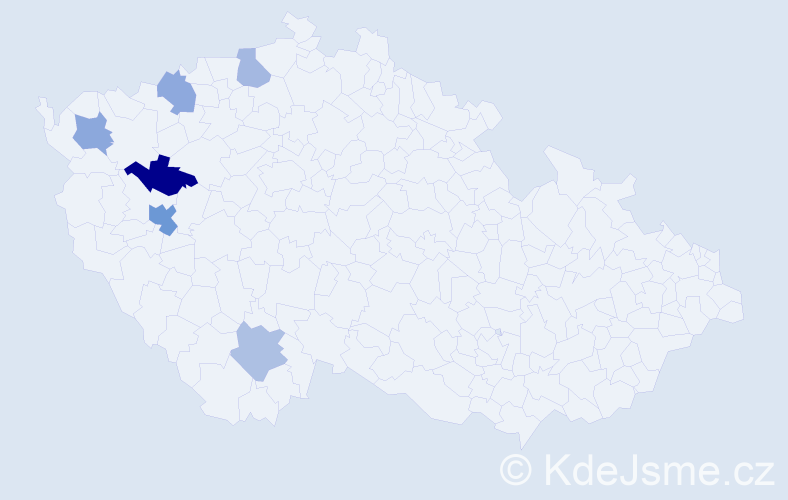 Příjmení: 'Vovesová', počet výskytů 17 v celé ČR