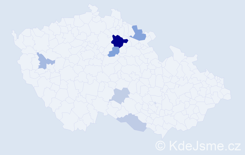 Příjmení: 'Sytná', počet výskytů 12 v celé ČR