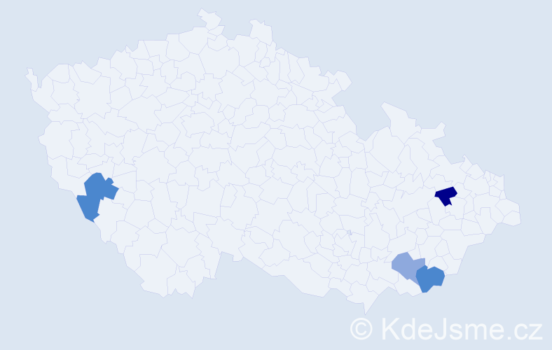 Příjmení: 'Elkner', počet výskytů 10 v celé ČR