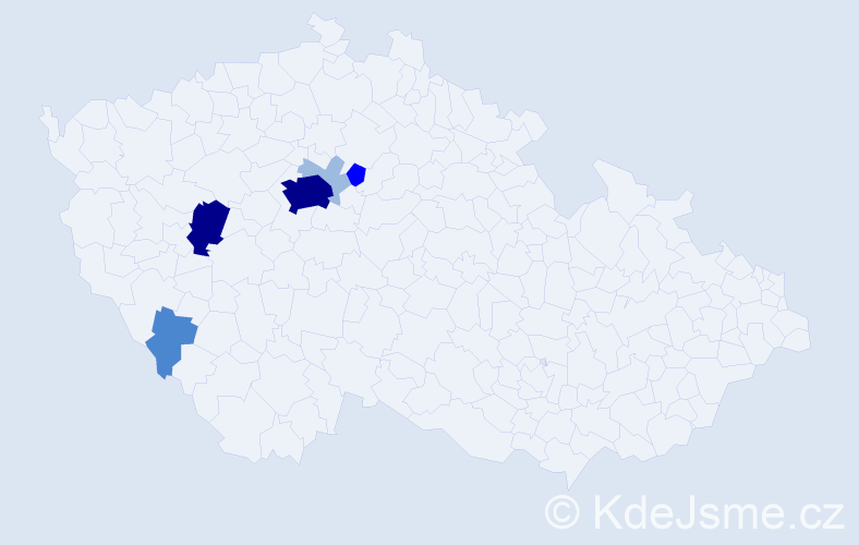Příjmení: 'Kotršálová', počet výskytů 14 v celé ČR
