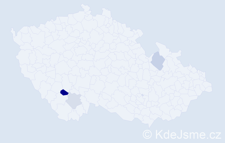 Příjmení: 'Totínová', počet výskytů 8 v celé ČR