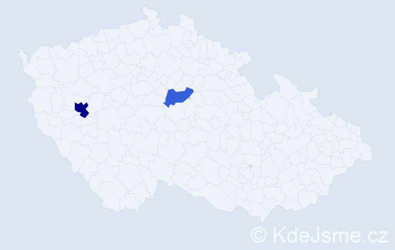 Příjmení: 'Lahush', počet výskytů 4 v celé ČR