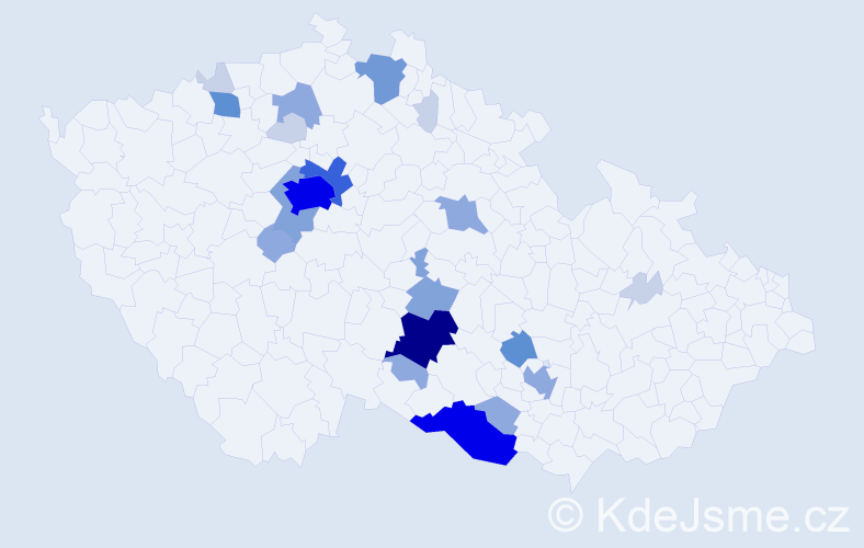 Příjmení: 'Apeltauer', počet výskytů 75 v celé ČR