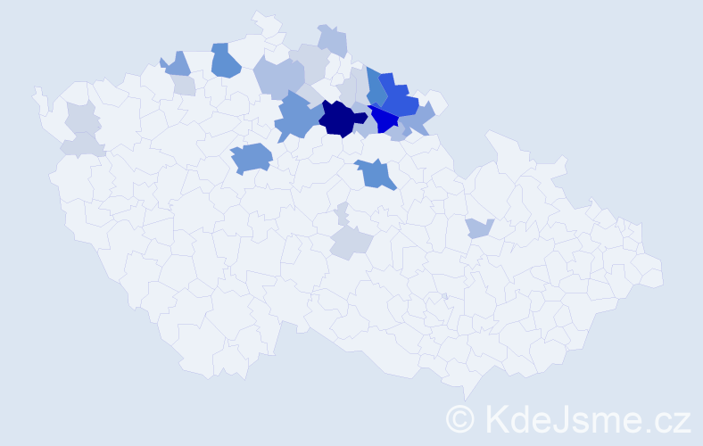 Příjmení: 'Marksová', počet výskytů 93 v celé ČR