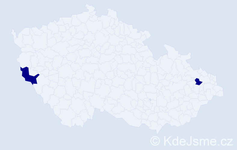 Příjmení: 'Rauschenbach', počet výskytů 2 v celé ČR