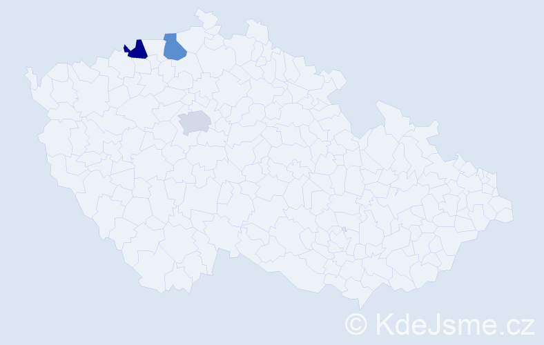 Příjmení: 'Trutenko', počet výskytů 3 v celé ČR