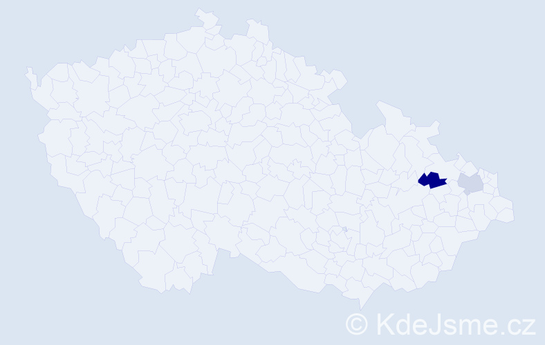 Příjmení: 'Hlasná', počet výskytů 2 v celé ČR