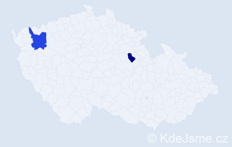 Příjmení: 'Forgo', počet výskytů 12 v celé ČR