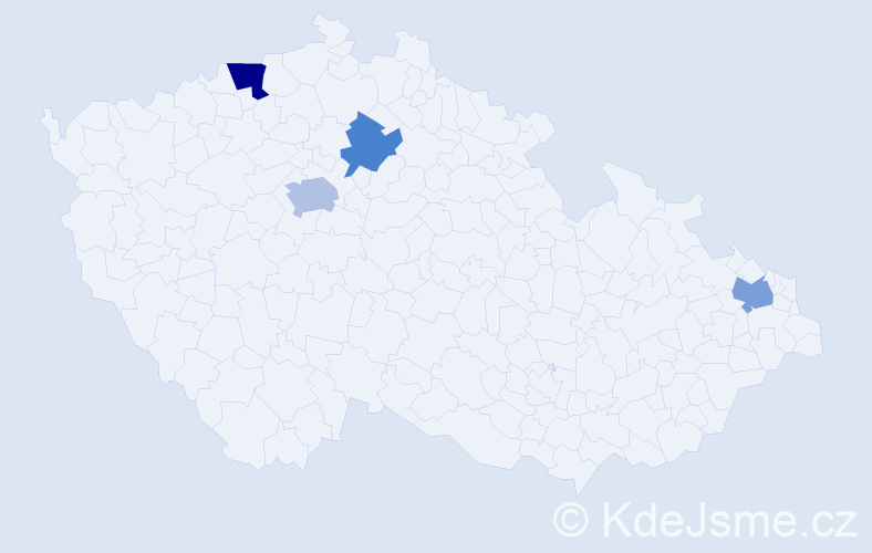 Příjmení: 'Kronbergová', počet výskytů 19 v celé ČR