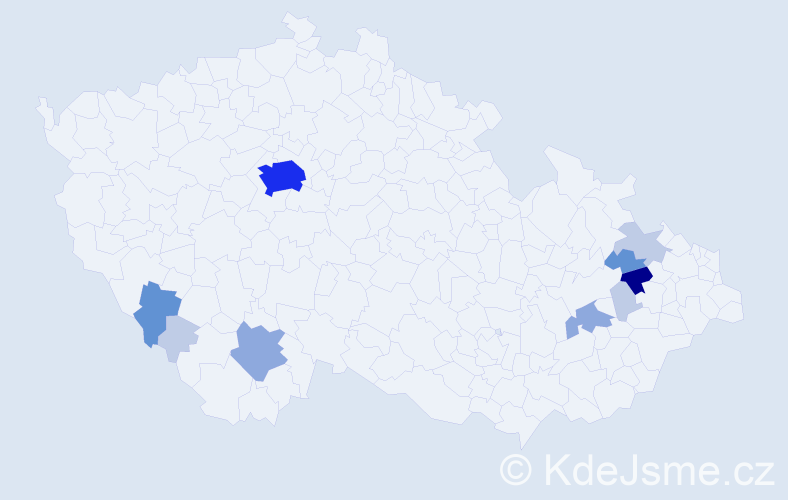 Příjmení: 'Haubeltová', počet výskytů 32 v celé ČR