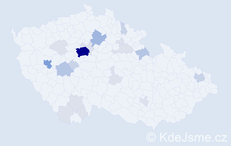 Příjmení: 'Leta', počet výskytů 57 v celé ČR