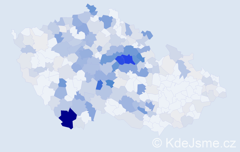 Příjmení: 'Hrubešová', počet výskytů 933 v celé ČR
