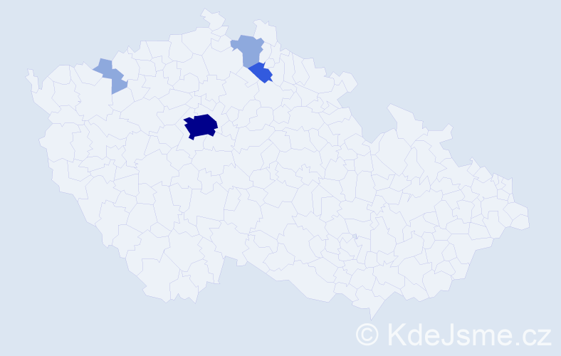 Příjmení: 'Telychko', počet výskytů 10 v celé ČR