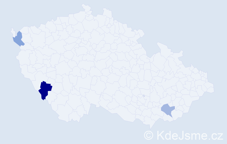 Příjmení: 'Schedlbauer', počet výskytů 4 v celé ČR