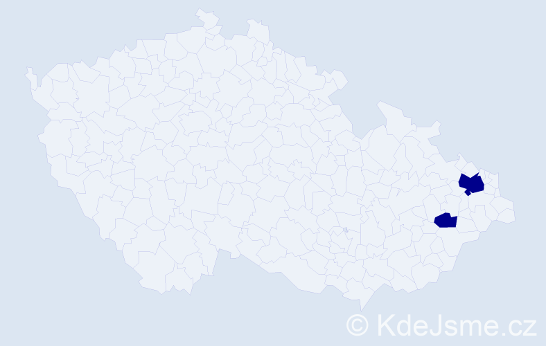 Příjmení: 'Sklusal', počet výskytů 2 v celé ČR