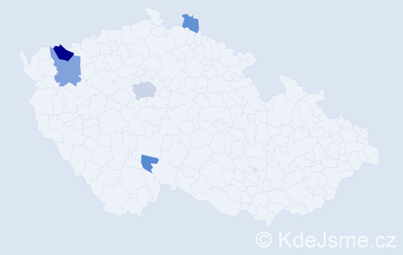 Příjmení: 'Machiánová', počet výskytů 12 v celé ČR
