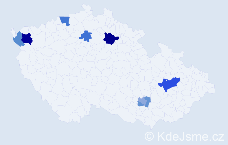 Příjmení: 'Orvošová', počet výskytů 15 v celé ČR