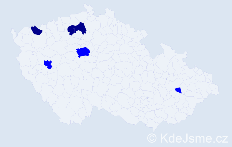 Příjmení: 'Matvijová', počet výskytů 9 v celé ČR