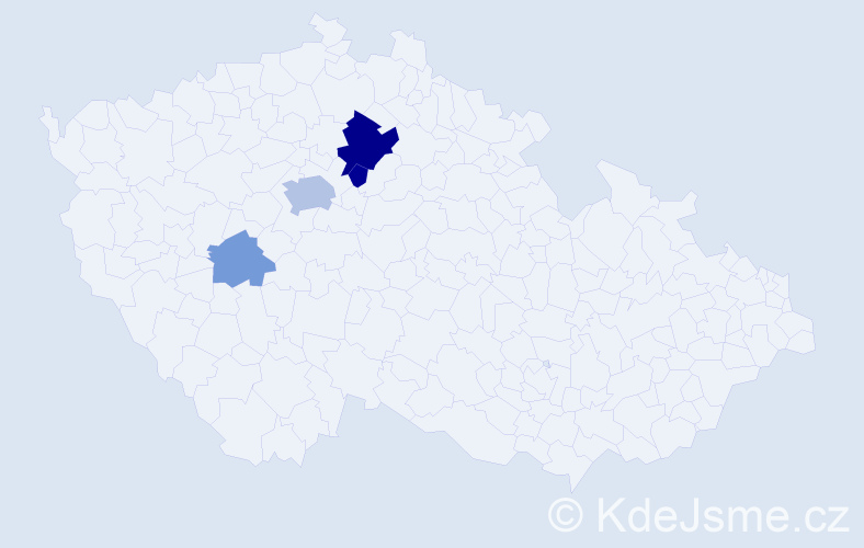 Příjmení: 'Cebanu', počet výskytů 10 v celé ČR