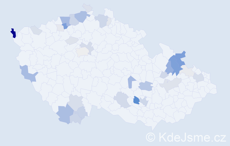 Příjmení: 'Didi', počet výskytů 123 v celé ČR