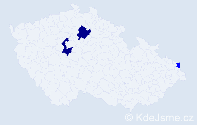 Příjmení: 'Matteoni', počet výskytů 5 v celé ČR