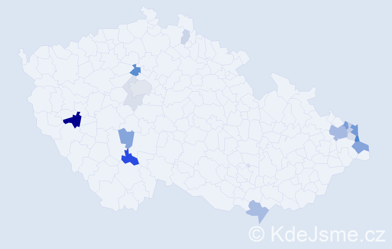 Příjmení: 'Szewczyková', počet výskytů 42 v celé ČR