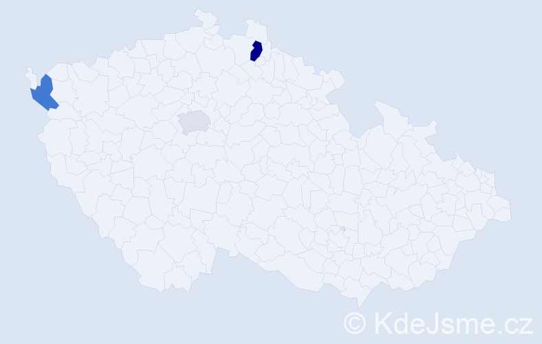 Příjmení: 'Badstieber', počet výskytů 4 v celé ČR